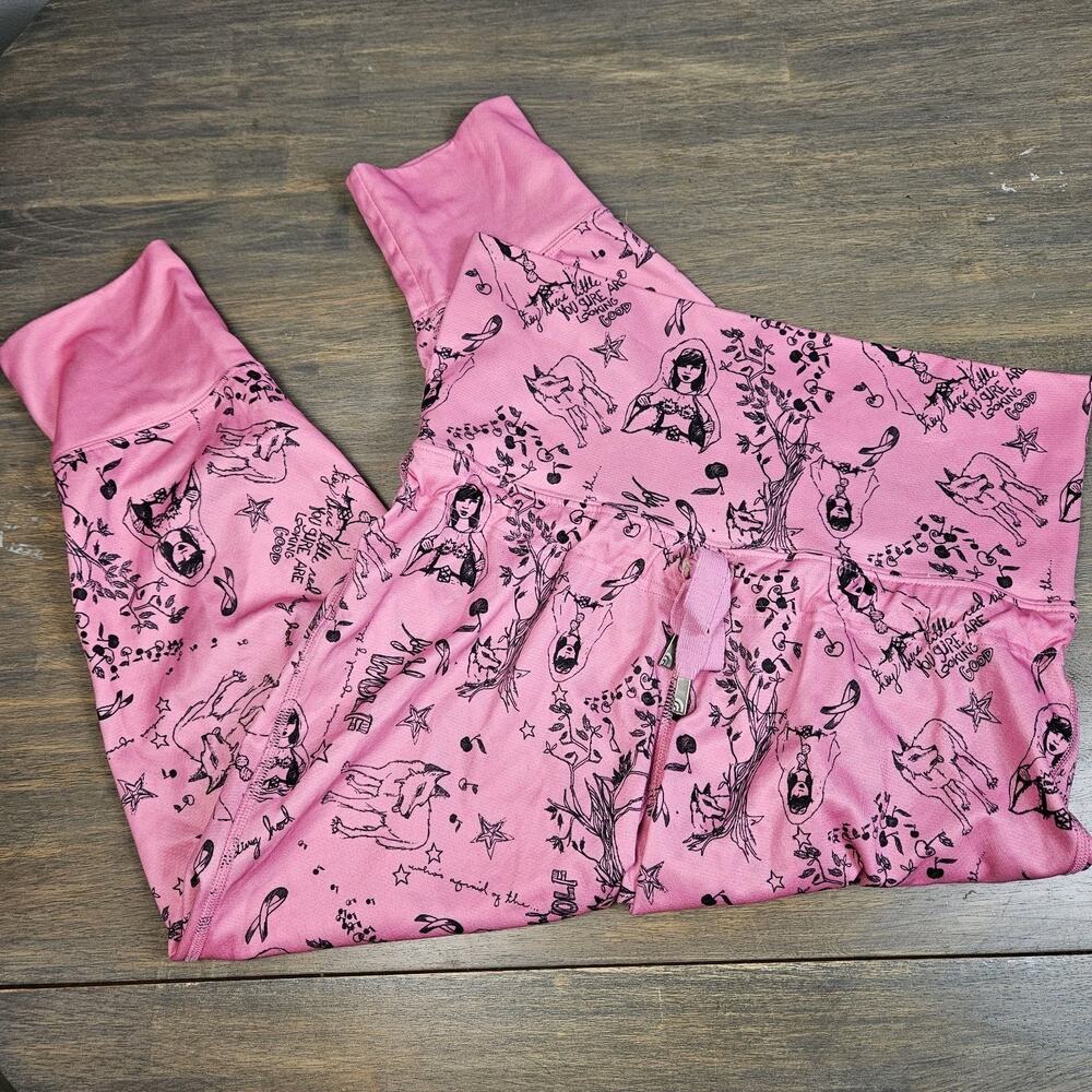 The North Face Women L Jogger Pants Pink Breast Cancer Awareness Red Riding Hood